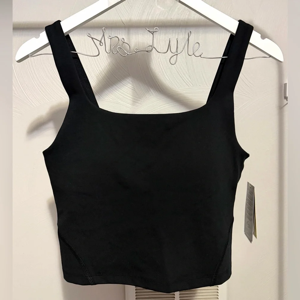 NWT Black Square Neck Active Tank - Picture 1 of 1